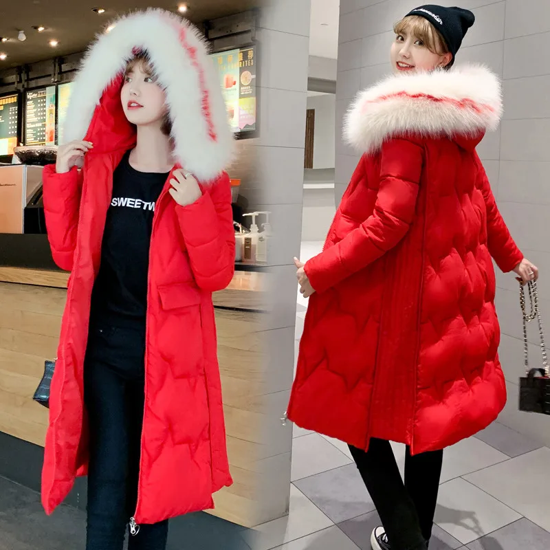 

Winter Jacket Women Parka Thick warm Hooded Down Cotton for Women Winter Down Cotton Long Jacket Parka Coat Plus Size 3XL K1018