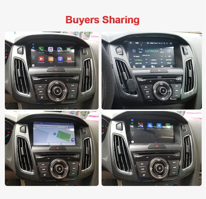 Автомагнитола 9 &quotна Android 10 с GPS стерео для 2015 2016 2017 Focus FM DVD аудио видео головное
