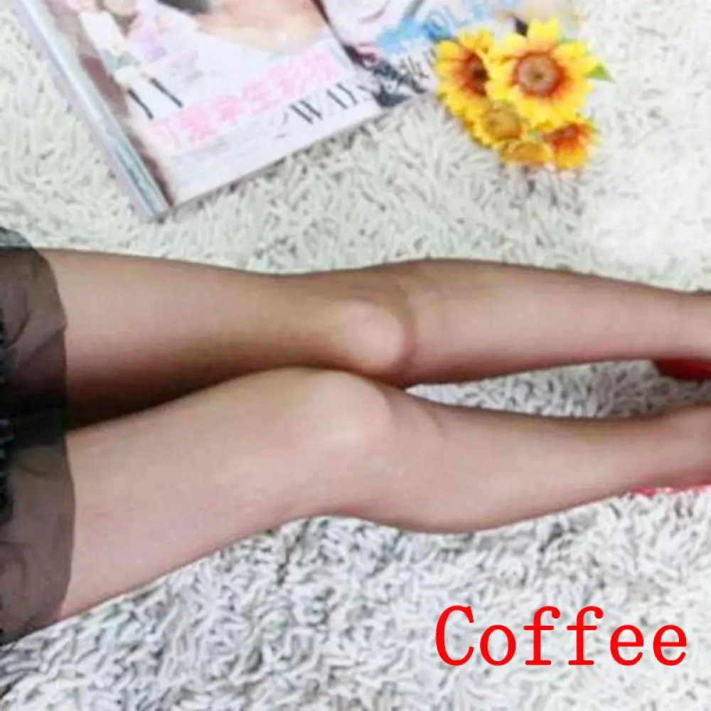 coffee 4 Colors Fashion Women Sexy Tights High Elastic Full Foot Anti-Hook Long Stockings Female Stylish Thin Slim Pantyhose One Size - Цвет: coffee