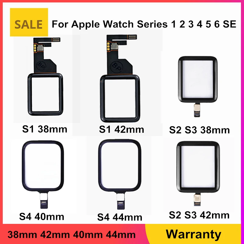 

OEM For iWatch S3 38mm Touch Glass Touch Screen Digitizer Glass For Apple Watch Series 2 3 4 5 6 Glass Lens Panel 40 44MM Touch