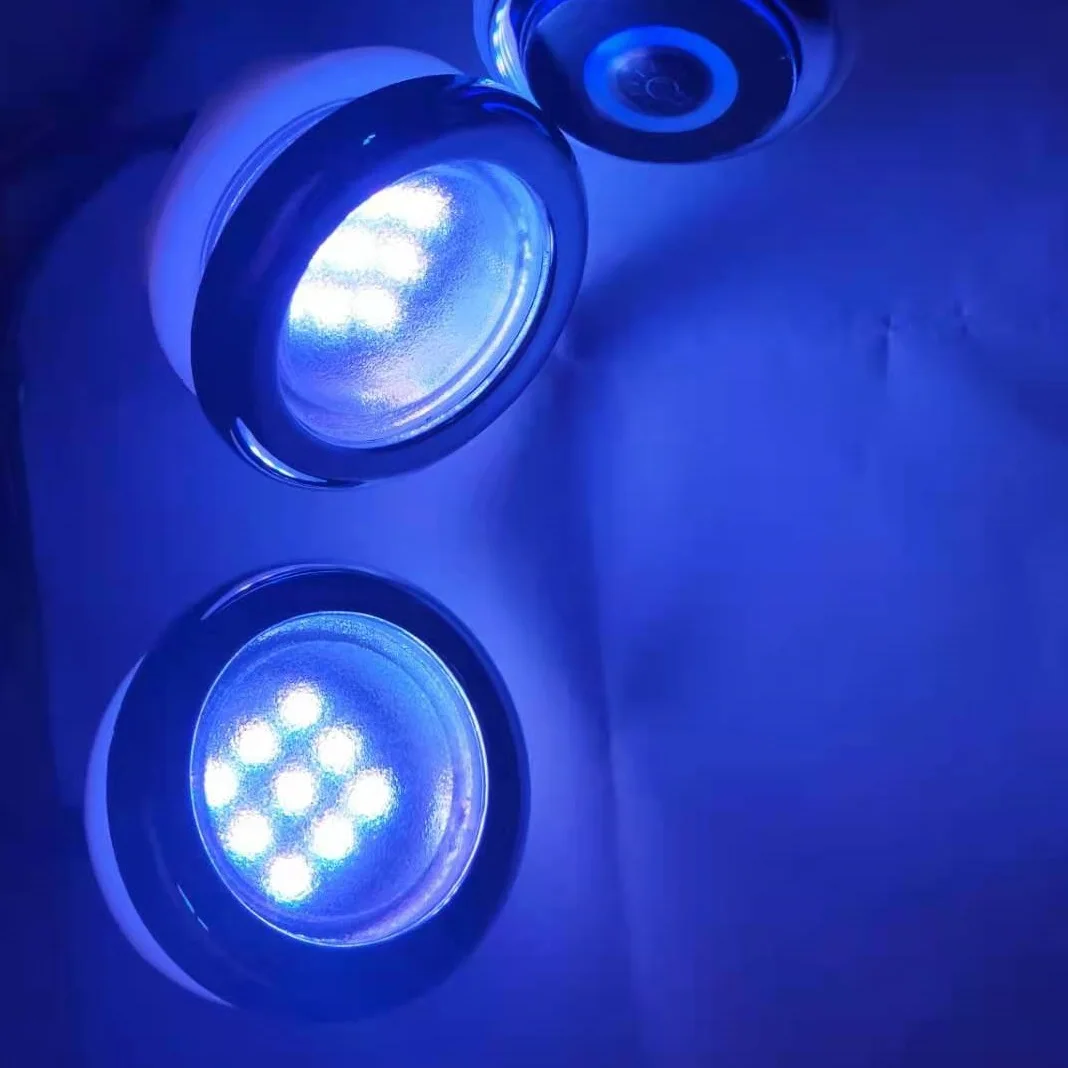 2 шт. водонепроницаемый RGB светодиодный светильник с горячей трубкой s SPA