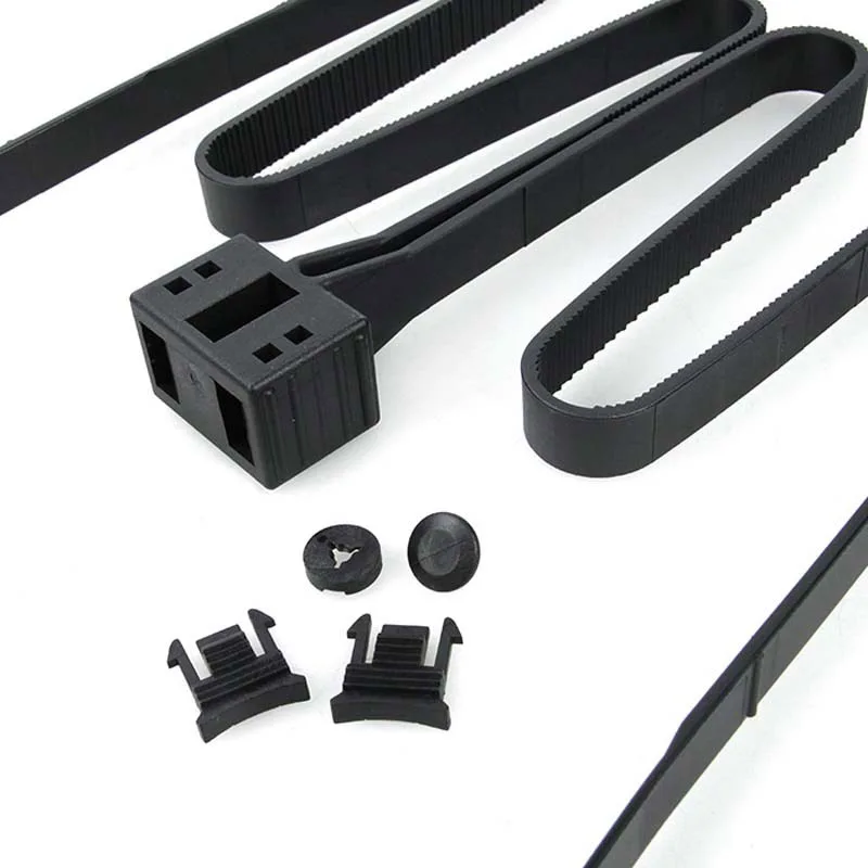 

Black Tactical TMC detachable Fold Plastic Dummy Restraints CS Decorative Belt Cable Tie Strap Black