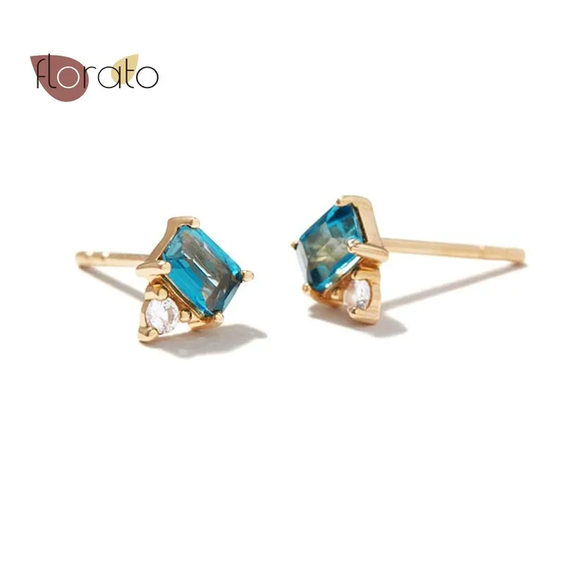 

Minimalism Elegant Earrings Jewelry 925 Sterling Silver Ear Needle Crystal Exquisite Stud Earrings For Women Birthday Gifts