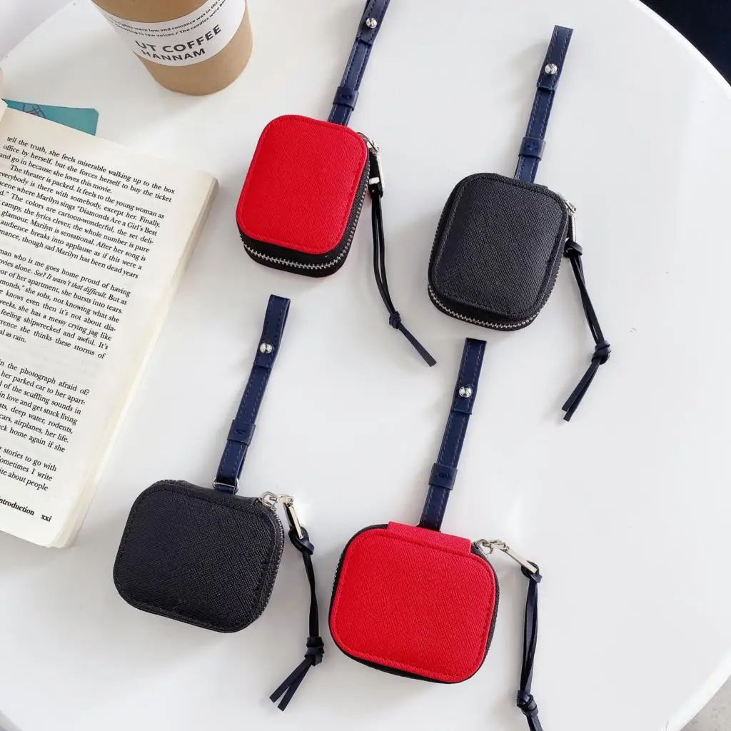 

Case for airpods,luxury case For Apple airpods Pro 2/1 case leather with Leather cord earphone bag earphone bag airpods 3 new
