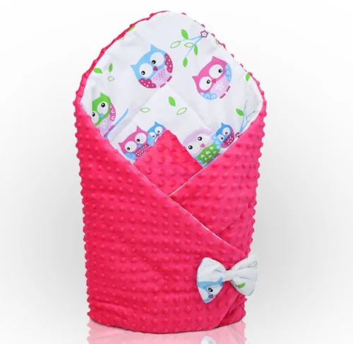 

Пеленка для новорожденных, постельное белье для новорожденных, белый/розовый цвета, с совами, пеленка, одеяло для новорожденных