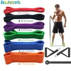 Резиновые ленты для вытягивания, Набор резинок для тренировок, ленты-петли с ручками, дверной якорь, тренировочные ленты для фитнеса