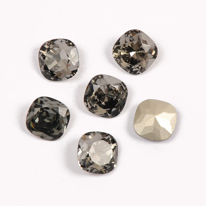 Yanruo 4470 все размеры черная Алмазная подушка хрустальные стразы горный хрусталь