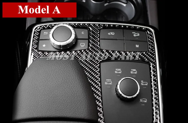 Отделка коробки передач из углеродного волокна для Benz GLE W166 Coupe C292 2015 2019 2 модели