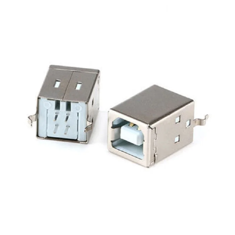 

10Pcs Square USB B Type Female Socket Connector 180 Degree for Printer Data Interface