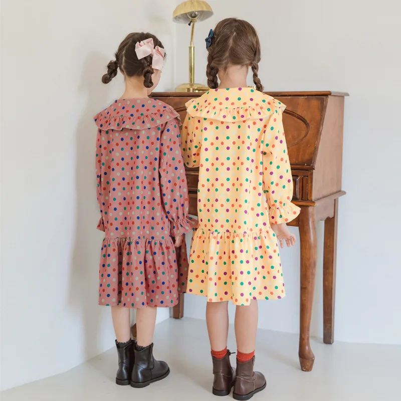 Осеннее платье для девочек Новинка 2019 года детская одежда платья