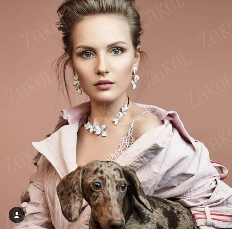 Женские серьги бабочки с фианитами FSEP2281|Серьги-подвески| |