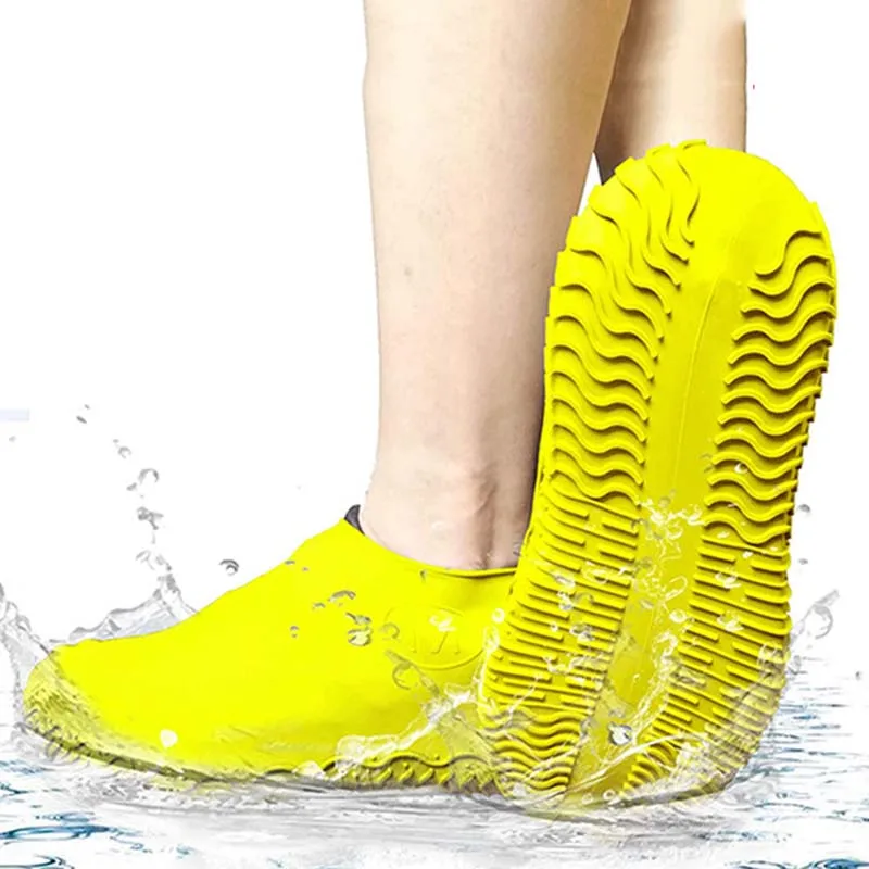 

Silicone Waterproof Shoe Cover Reusable Shoe Anti-Dirty Cover Thickened Non-Slip Wear-Resistant Outdoor Portable Rain Boot Cover