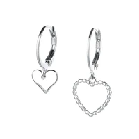 prevent allergy 925 sterling silver vintage earrings trendy elegant simple love heart party jewelry couples accessories