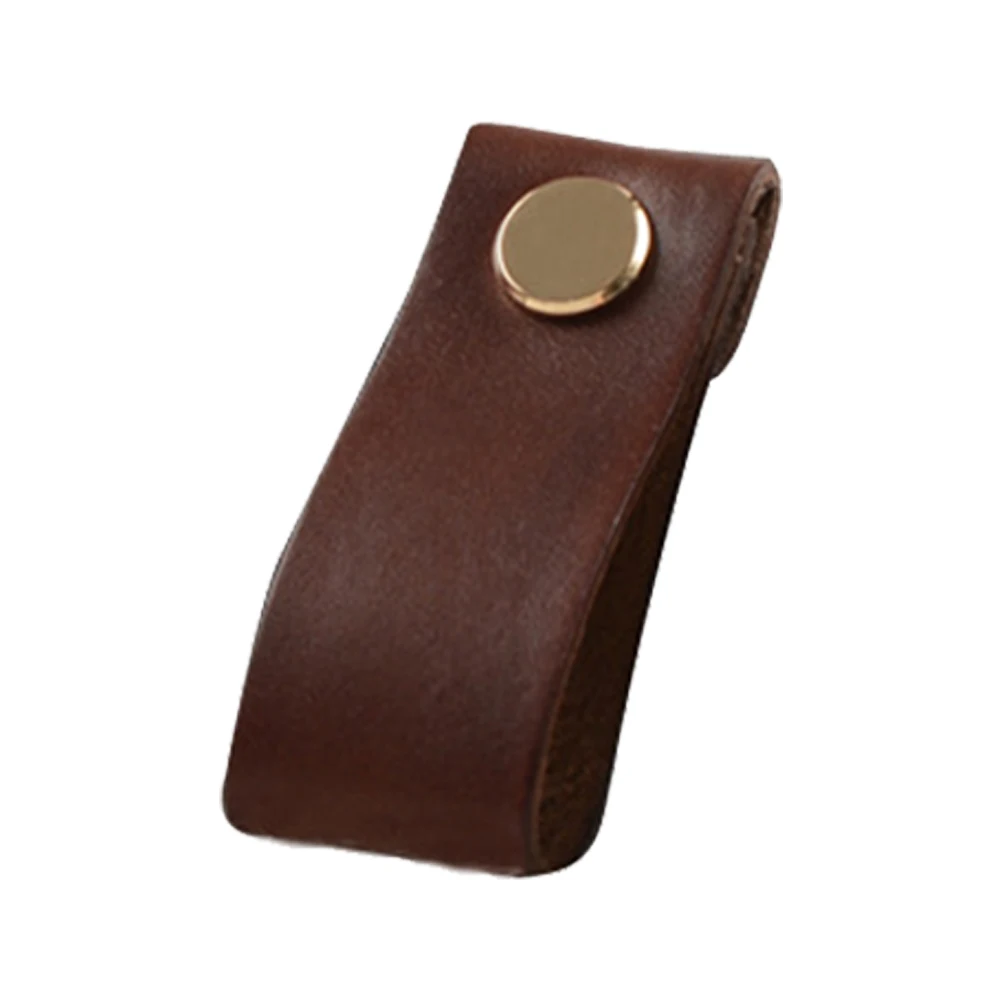 New Fashion Nordic Style Soft Genuine Leather Cabinet Drawer Door Pulls Cupboard Dresser Kitchen Handle Furniture Knobs | Обустройство