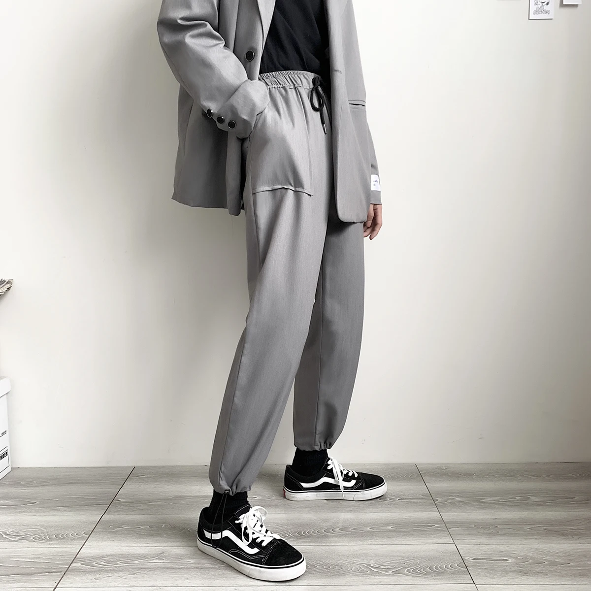 

2021 мужские брюки в западном стиле повседневные брюки для отдыха формальный бизнес Дизайн хлопок мужские панталоны 3 цвета костюм брюки M-3XL