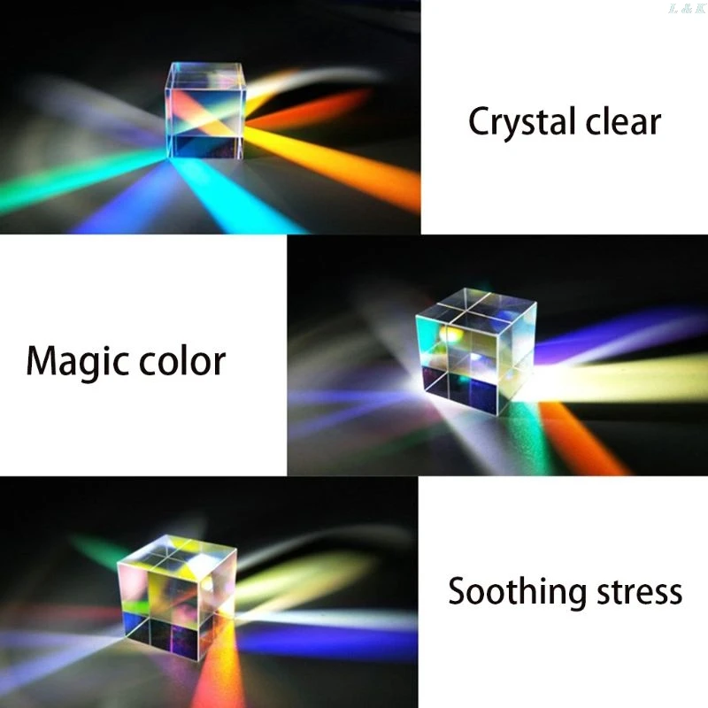 Цветной сплиттер расческа кубический Кубик из дихроической призмы RGB оптическое