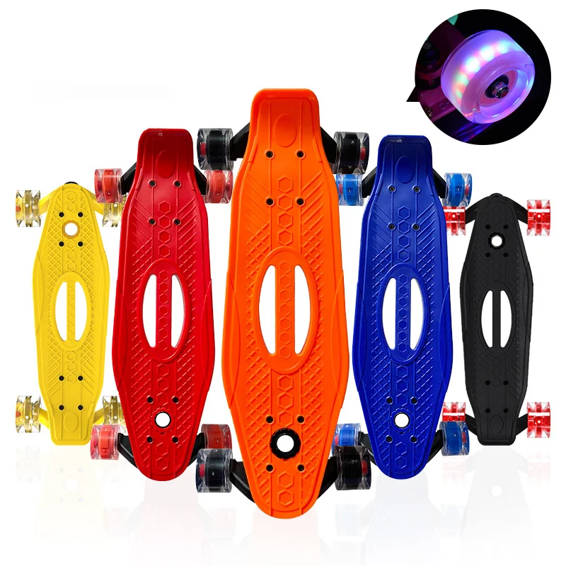 Land Surfboard 540x240x165mm Flash Skateboard Roller Skate Board Professional Surf Skate Board Big Fish Board For Children Red
