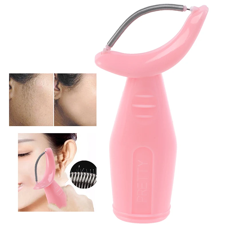 

Facial Hair Remover Tool Face Beauty Spring Threading Stick Applicator Spatula Removal Epilator Safety without injury