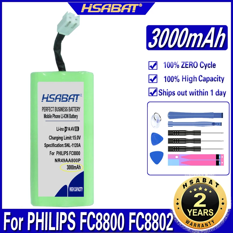 Фото Аккумулятор HSABAT NR49AA800P 3000 мА · ч для пылесоса PHILIPS FC8800 FC8802 | Электроника