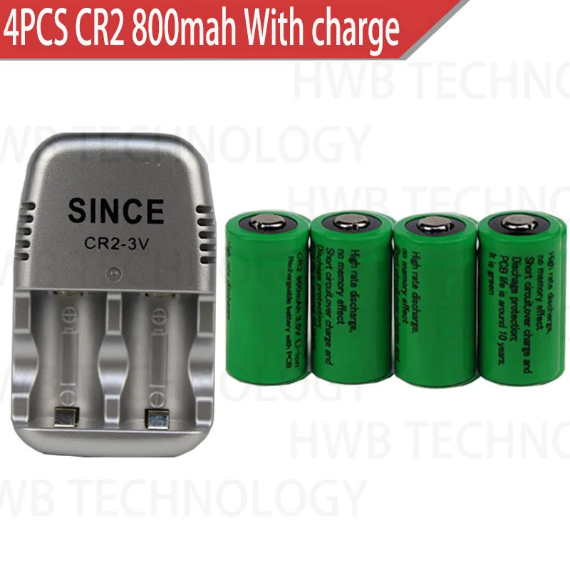 Горячая новинка CR2+ зарядное устройство 800mah 15270 3v литиевая аккумуляторная батарея(4 батареи+ 1 зарядное устройство