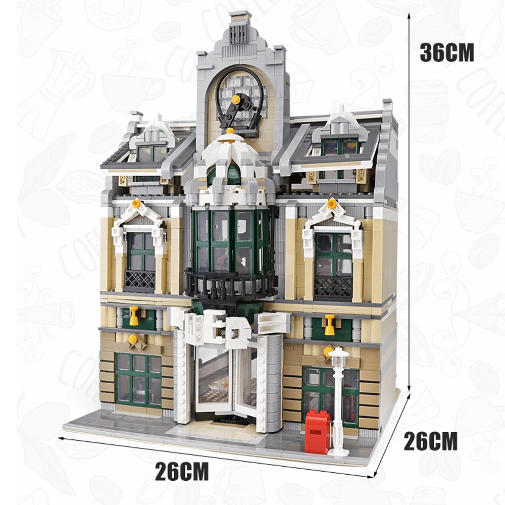 

Creator Expert Moc Bricks City Streetview Model Bricks 2039PCS European Mall Modular Building Blocks Toy Model Bricks