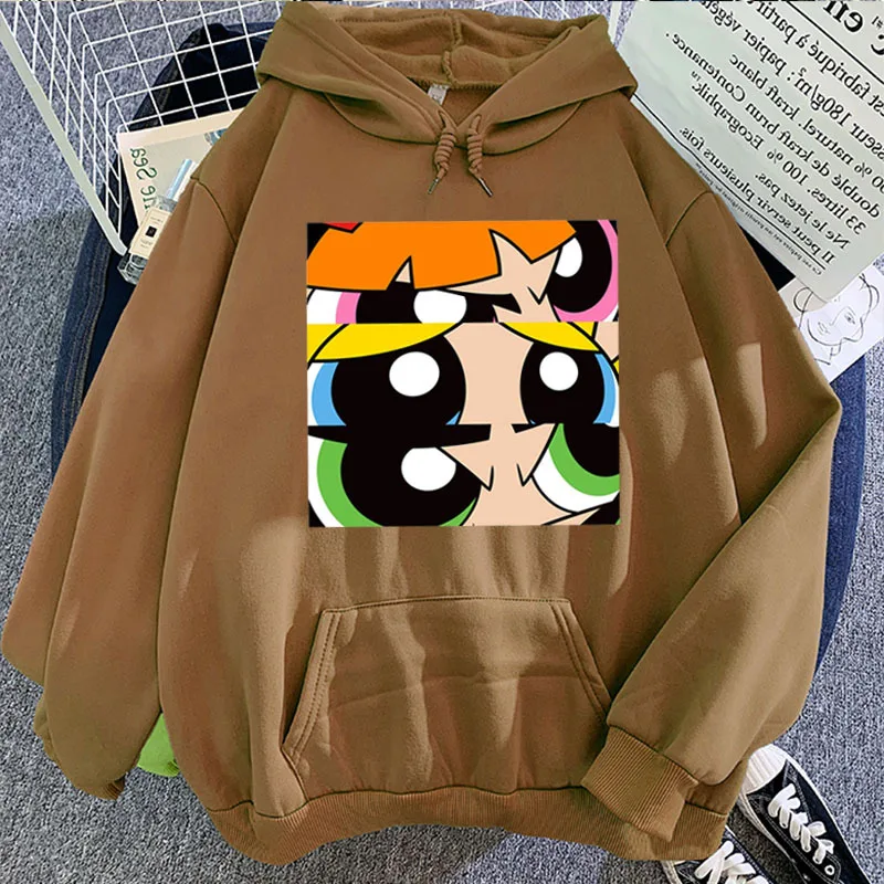 

kpop ullzang Powerpuff Girls couple hip hop Harajuku Hoodie Fleece Candy Sweatshirt Hoodie Casual Pullover man or women Unisex