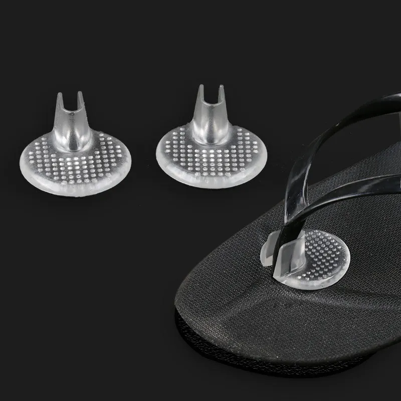 

Dot Slippers Non-slip Clip Flip Flops GEL Transparent Wear-resistant Front Half Pad Flip-flops High Heels Herringbone Style
