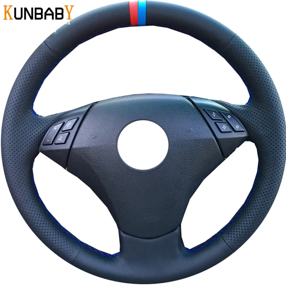 Автомобильный Стайлинг KUNBABY чехол рулевого колеса автомобиля из натуральной