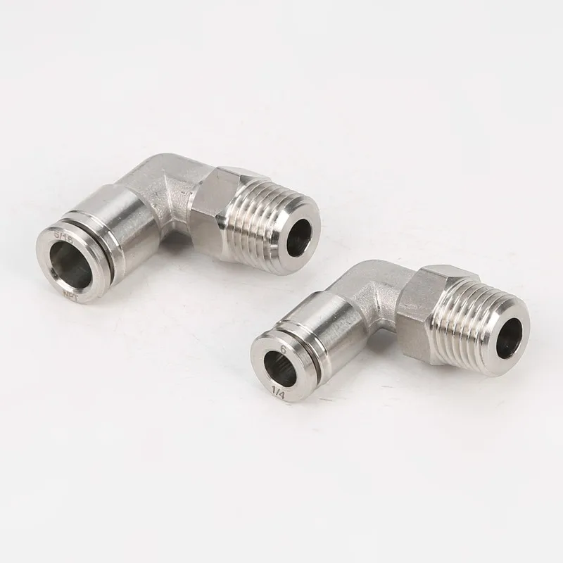 

Tube OD 4mm 6mm x M5 M6 Metric Male Thread 304 Stainless Steel Elbow Air Pneumatic Fitting Push In Quick Connector Coupler