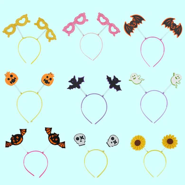 Головной убор для Хеллоуина тыква повязки волос на голову с черепом Детские