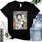 2020 футболка в стиле японского аниме Mononoke, футболка Хаяо Миядзаки Studio ghiсот, рубашки унисекс, Женский хлопковый топ с графическим рисунком, футболка