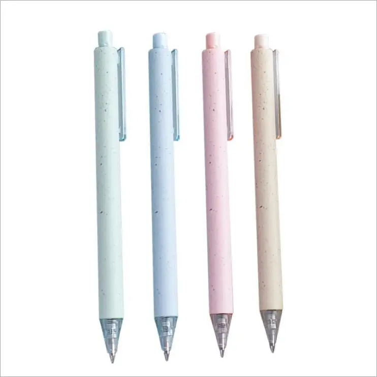 

36 pcs/lot Candy Color Press Gel Pen Cute 0.5mm black ink Quick Dry Neutral Pen School Office writing Supplies Promotional Gift