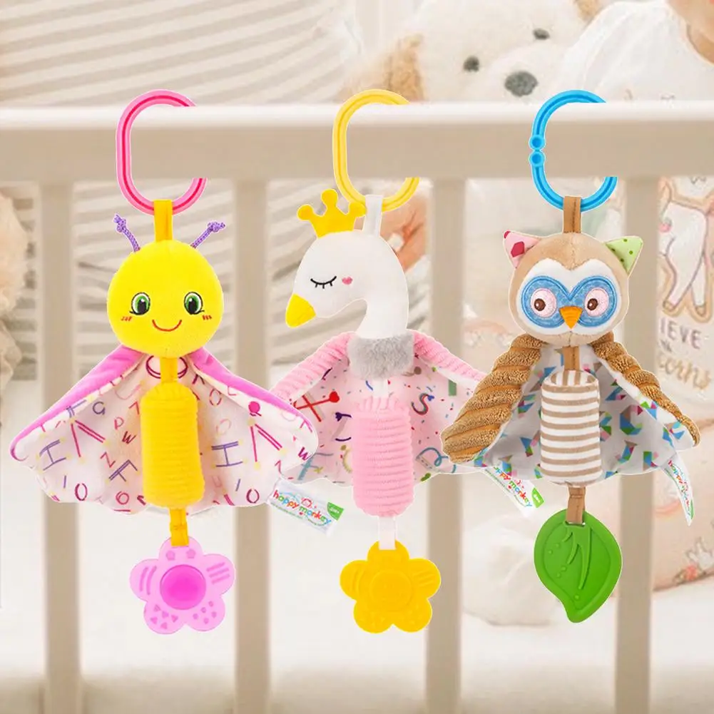 

Детская игрушка-погремушка, плюшевая спиральная музыкальная Умная игрушка с зажимами, мягкая детская игрушка для новорожденных