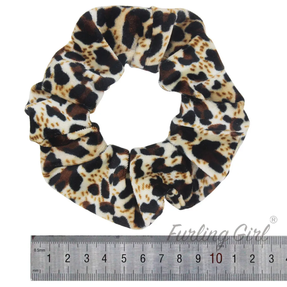 1 шт. бархатные резинки для волос с леопардовым принтом |