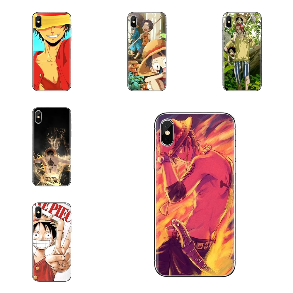 Тапочки в виде персонажа аниме Одна деталь Луффи Зоро Корпус для iPhone XS Max XR X 4 4S 5 5S