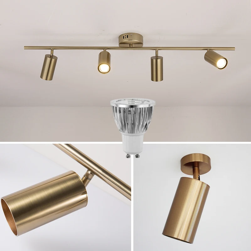 

ZISIZ Modern Living Room Ceiling Light Fixture Nordic Rotatable LED Ceiling Lamps for shop Spot Kitchen Ceiling Lights GU10 bulb