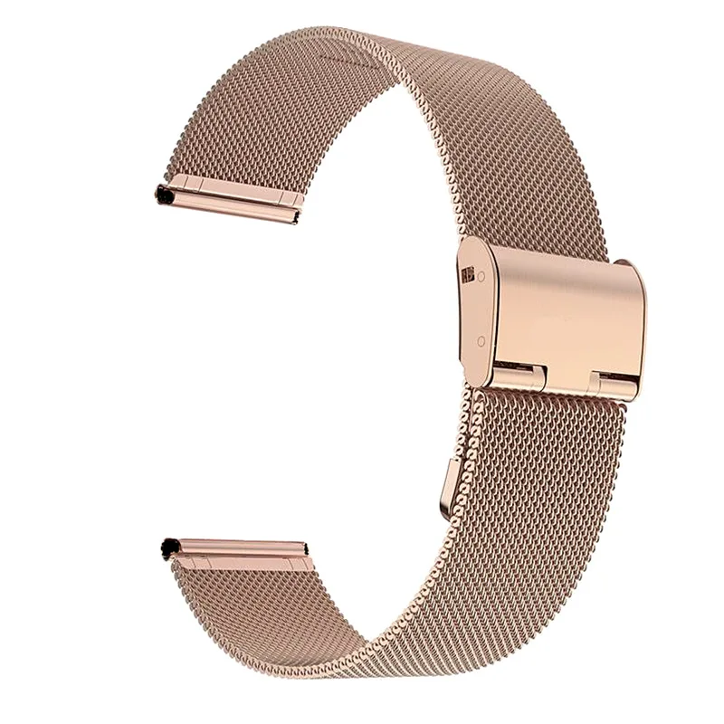 20mm 22mm Watch Band Strap For Samsung Galaxy watch 4 42mm Gear S2 Active 2 46mm Amazfit BIP Huawei watch Stainless Steel Strap