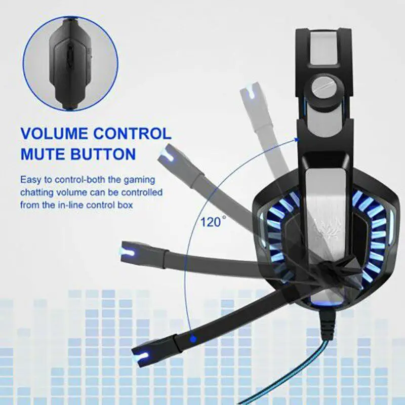 BEESCLOVER компьютерные Стерео Игровые наушники лучшие шлем глубокий бас игра