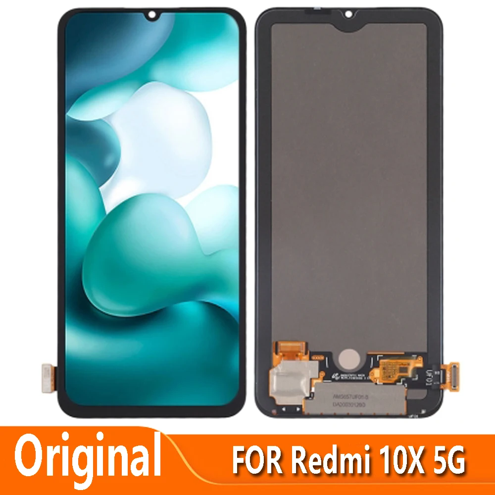 Pantalla LCD AMOLED Original para m&oacute;vil, montaje de digitalizador t&aacute;ctil de 6,57 pulgadas para Xiaomi Redmi 10X 5G, Redmi 10X Pro 5G M2004J7BC-0