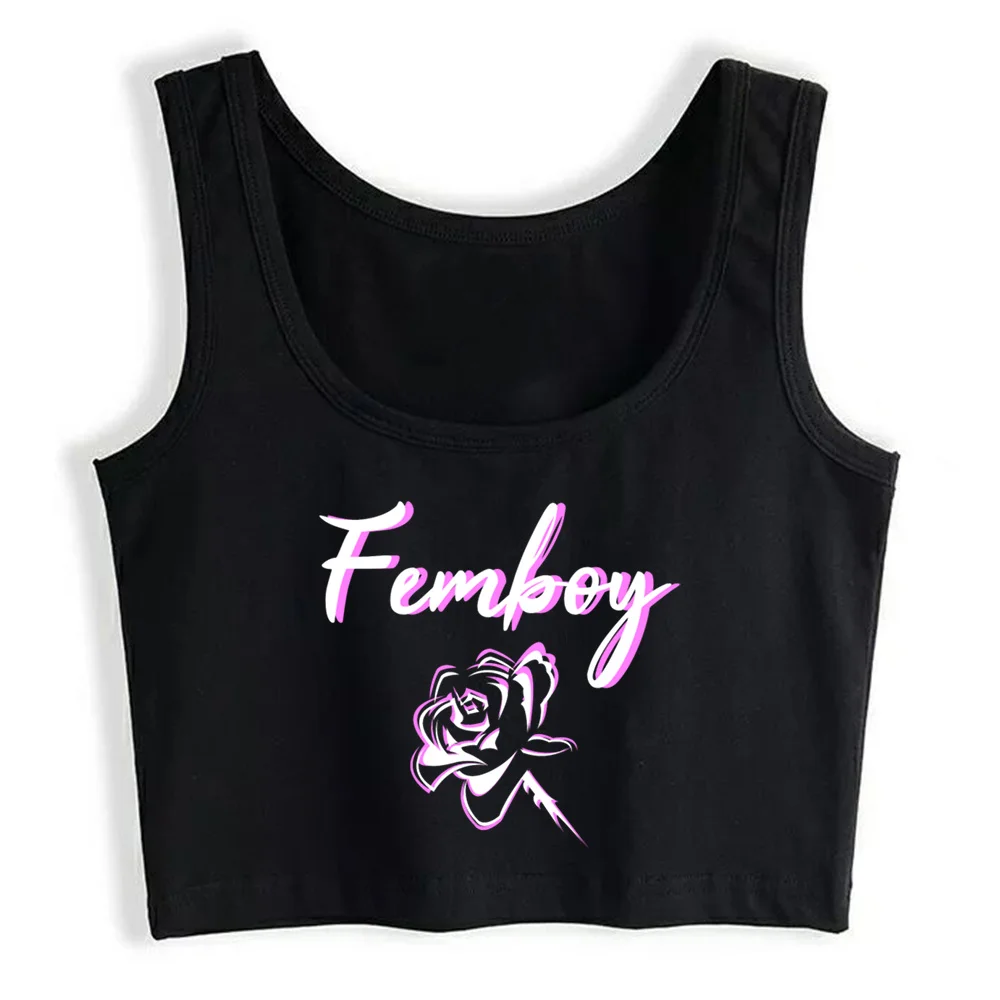 

Crop Top Women Femboy Y2k Gothic Emo Grunge Harajuku Gym korean Tank Top Sexy Blouse Female Clothes Top Mujer Verano 2021