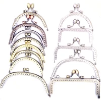13 styles kiss clasp lock metal for clutch oval flower head arch rectangle frame purse bag handbag finding 8 5 12 5cm