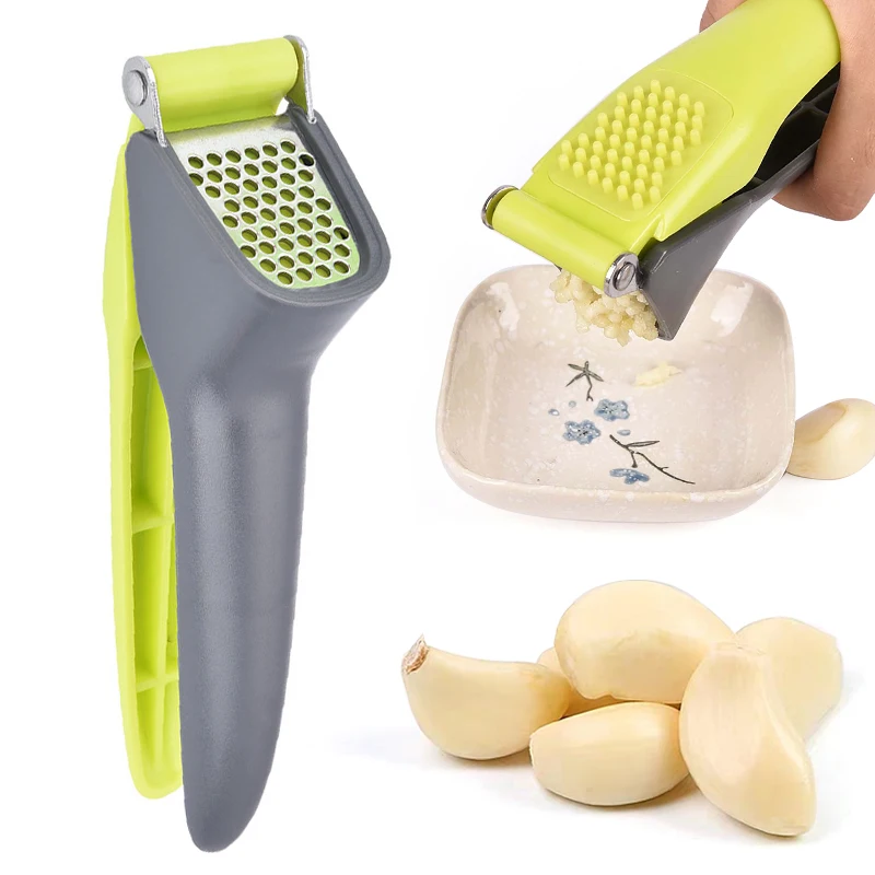 

Stainless Steel Manual Garlic Press Crusher Home Vegetables Squeezer Masher Garlic Presses Chopper Fruit Vegetable Cooking Tools