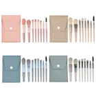 8 шт., компактные дорожные Мягкие кисти для макияжа