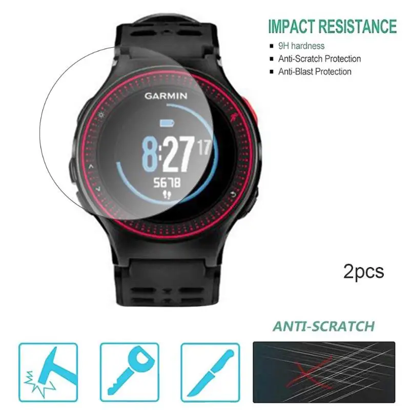 

Защитная пленка из закаленного стекла для часов Garmin Forerunner 245/S40/945, 2 шт.