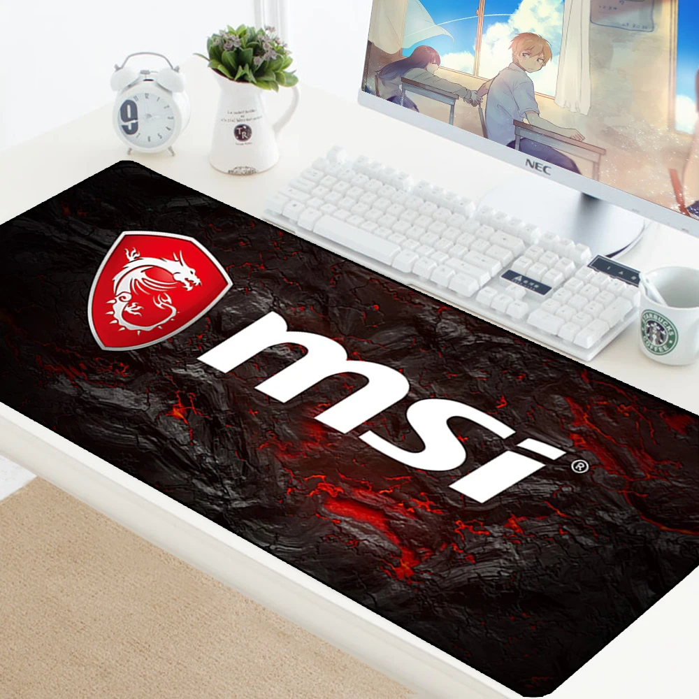 msi mouse pad large xxl gamer anti slip rubber pad gaming mousepad to keyboard laptop computer speed mice mouse desk play mats free global shipping