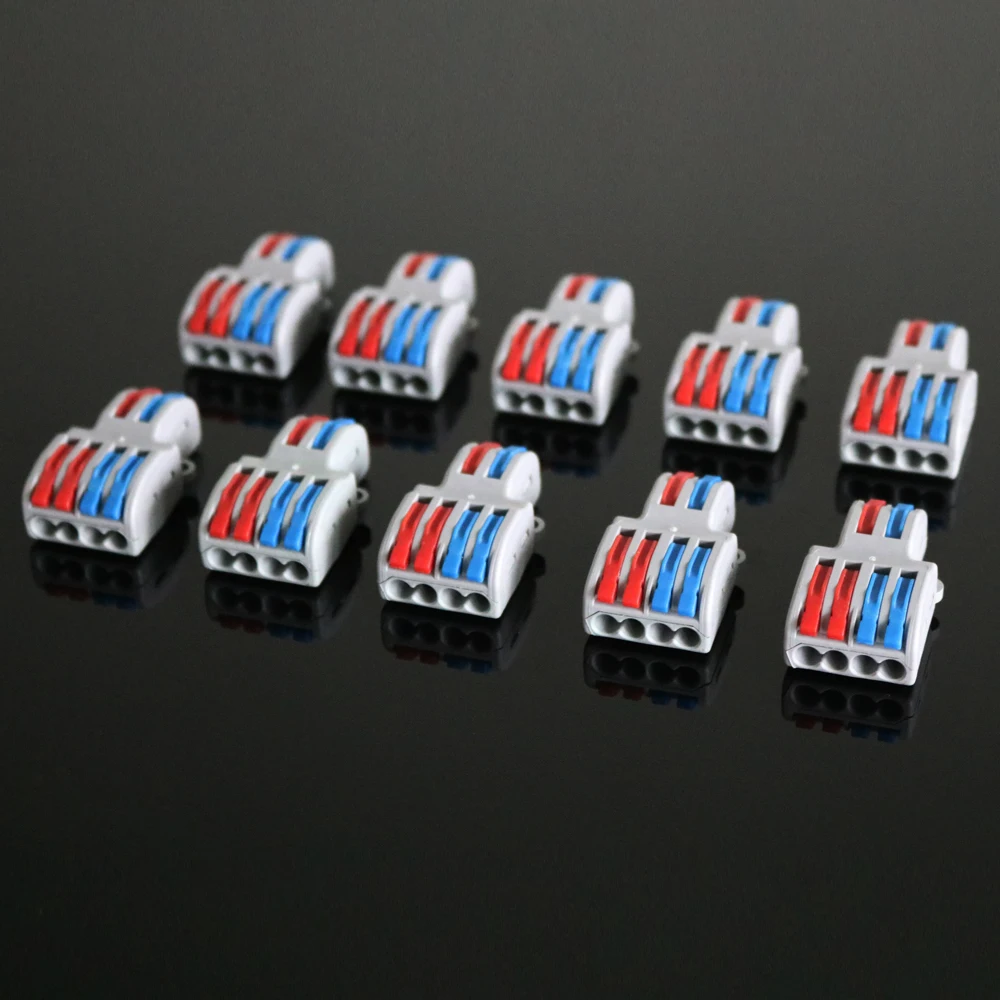 10 шт Мини Быстрый Соединитель проводов SPL42 32A Универсальный проводка кабеля