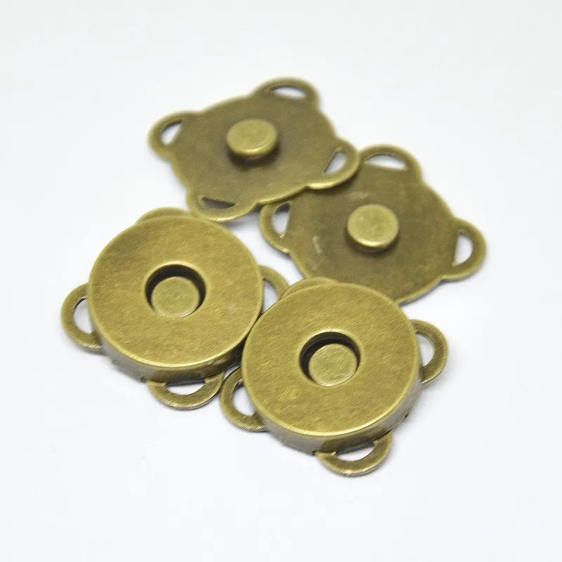 Новые 60 наборов металлические пряжки Магнитные защелки магнитные застежки