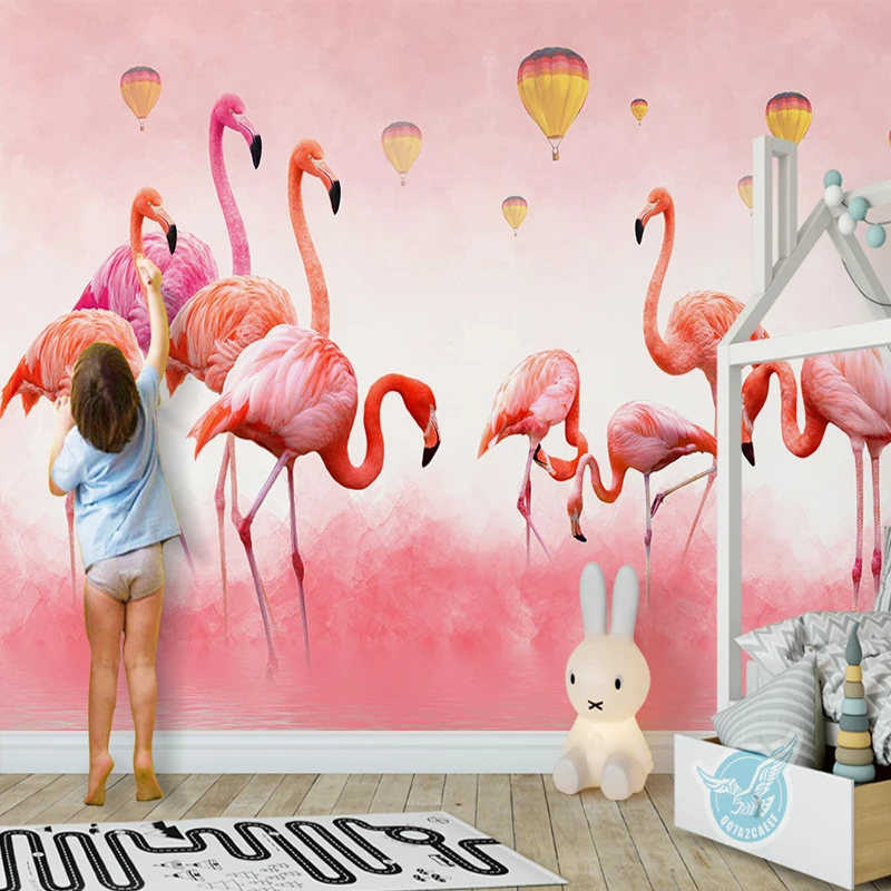 Популярные обои для магазина молочного чая Фреска маникюрного салона фон на стол