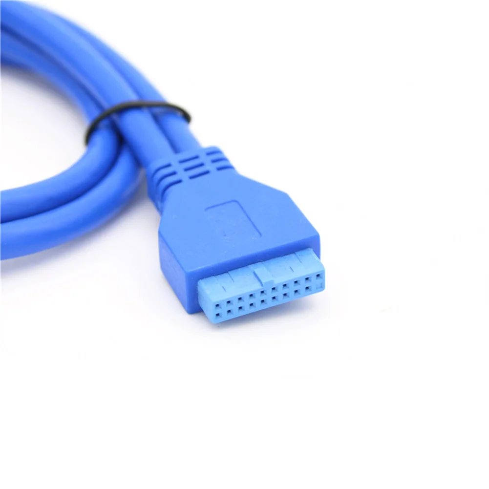 Motherboard Mainboard 20Pin USB3.0 Female to Dual USB 3.0 A Data Cable Cord Panel Mount 50cm PC DIY Host Case | Компьютеры и офис