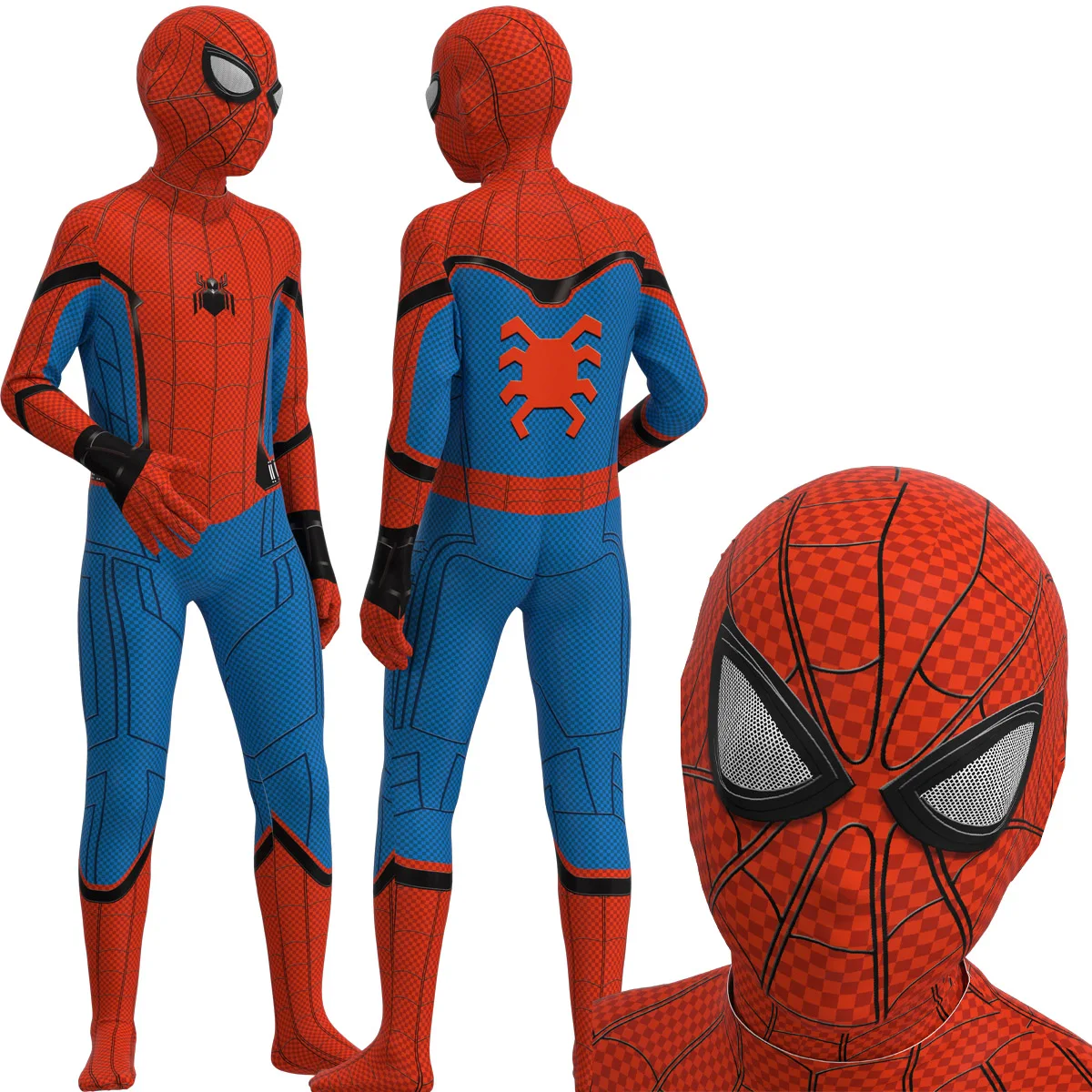 Костюм супергероя колготки Детский комбинезон Zentai из спандекса для косплея на